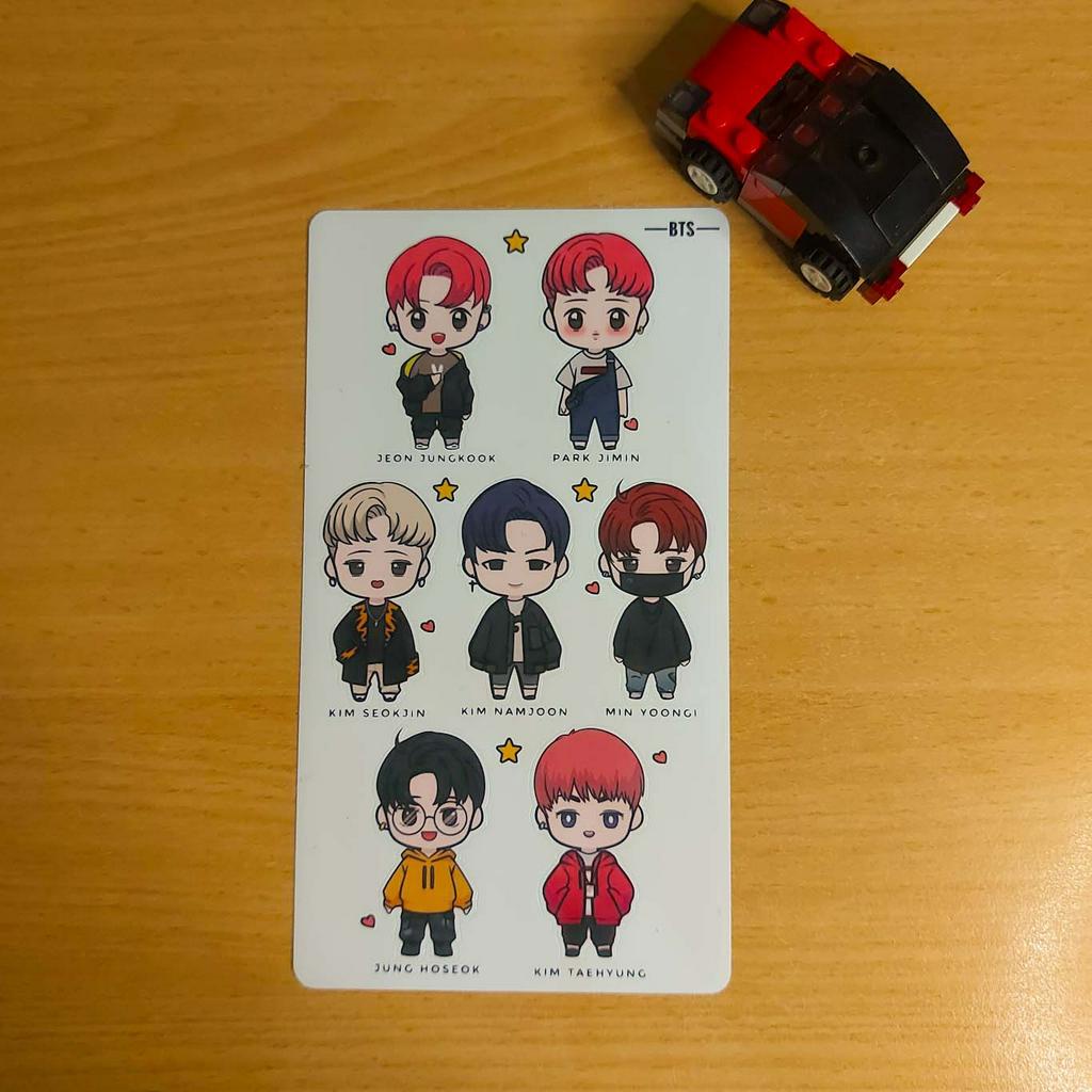 

Sticker BTS Kualitas Anti Air Anti Gores Stiker Premium - Laptop/ Jurnal/ Tumbler/Koper/Cermin/ Kulkas DLL