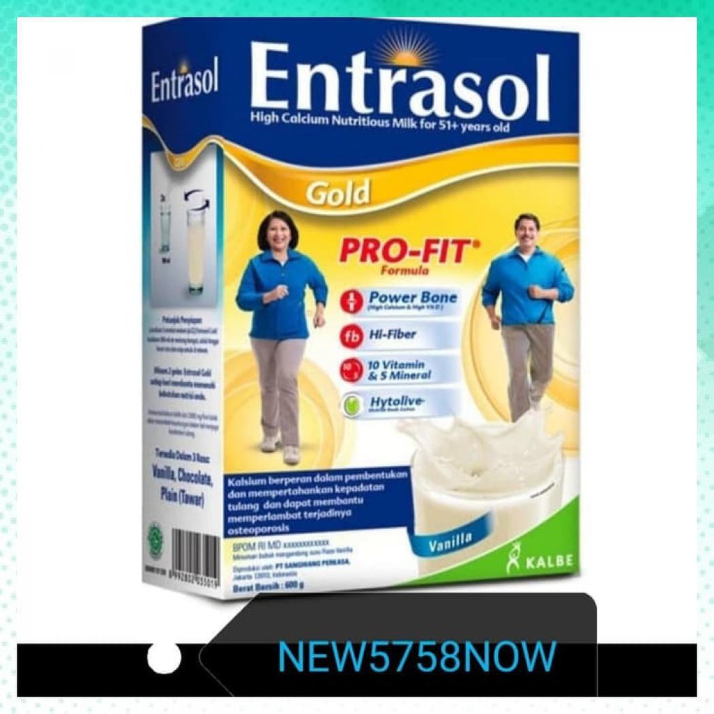 

ENTRASOL GOLD VANILA 600 G