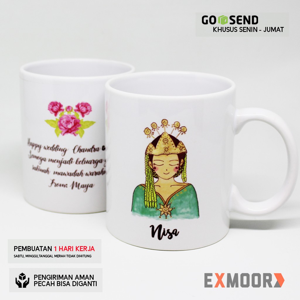 Mug Couple Pengantin Sunda Non Hijab