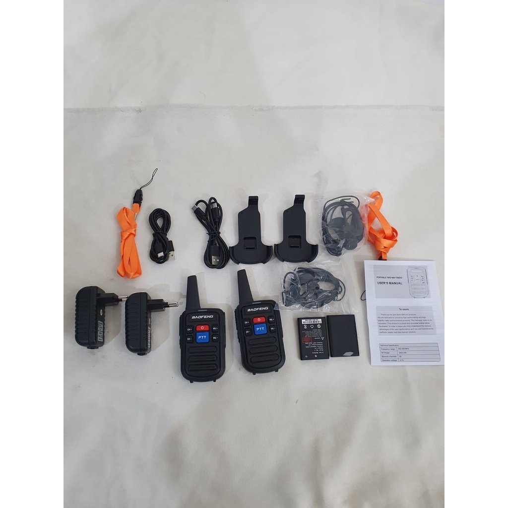 HT BAOFENG  BF-C50 Set 2 Unit  Two Way Mini Walkie Talkie UHF Single Band