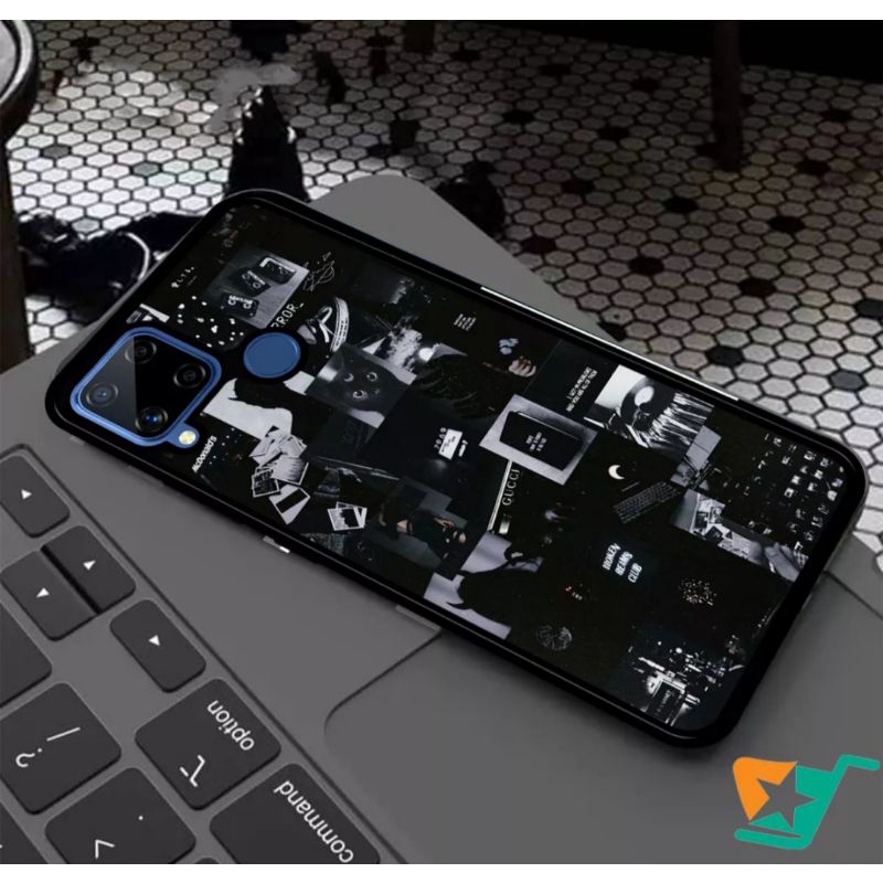 SHOWCASE CASE REALME NARZO 30A DESIGN AESTHETIC BLACK SERIES