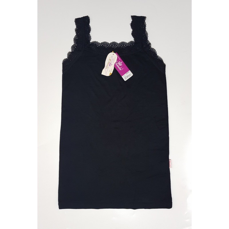 Tanktop Renda Premium / Tank Top Wanita Renda Hitam