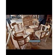 Meja Dan Kursi Teras Tamu Jati Unik Mentahan