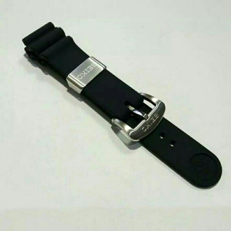 Rubber Strap Tali Jam Seiko 5 SNK809K2 Automatic 21 Jewels Strap Silicon Jam Seiko