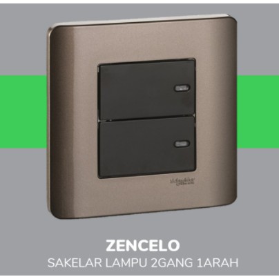 Schneider Zencelo Saklar Seri ( Putih/ Dark Bronze )