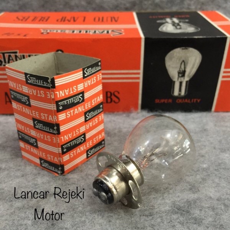 Dop Bohlam Lampu Depan L3 6 Volt - 25 W Yamaha YB 100 & L2G & L2 Super & RX 100 & RXS & RXK