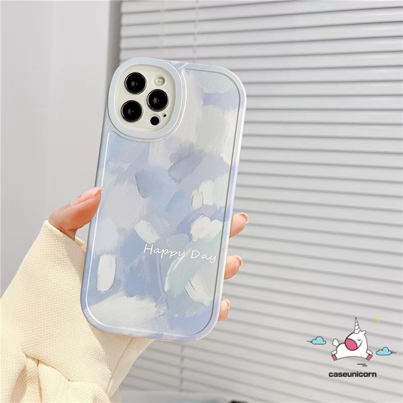 Casing Kreatif Sederhana Redmi Note9 10 11 Pro 11s 10s 8 9s 9pro 10pro POCO F4 X3 Pro X3 NFC M3 Redmi 12c A1 10 9C 10C 9A 9T 9 9C K40S Ins Tinta Lukisan Perlindungan Lensa TPU Lembut Sarung