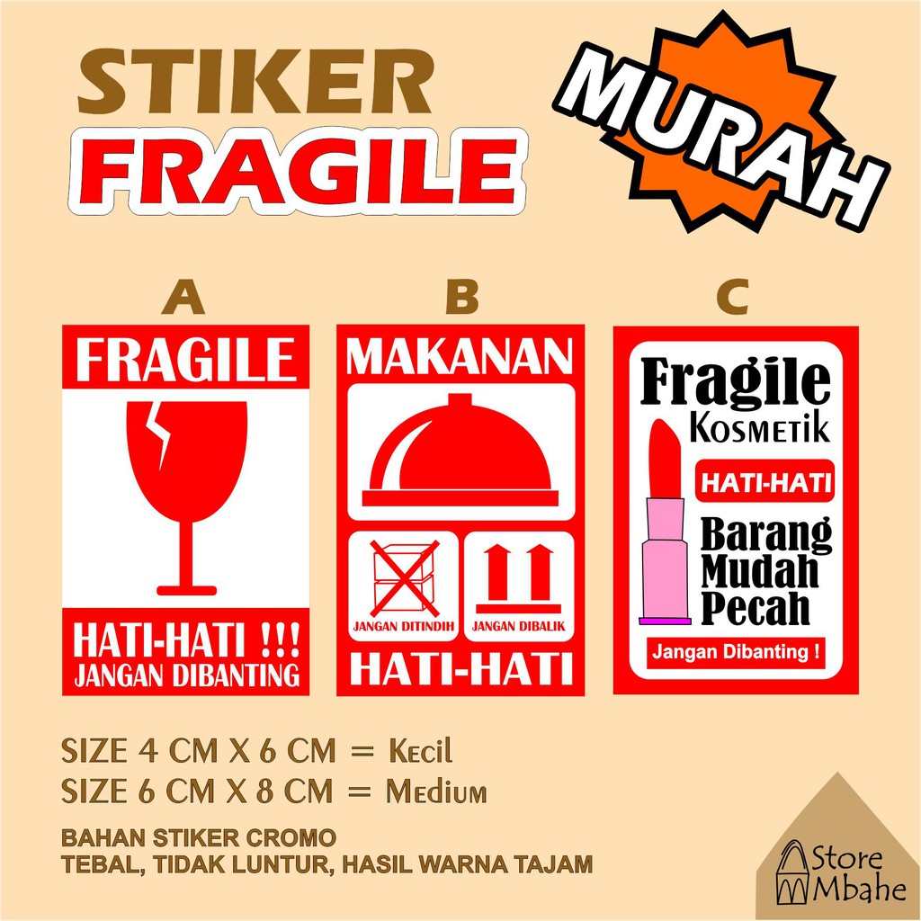 

STIKER FRAGILE MURAH