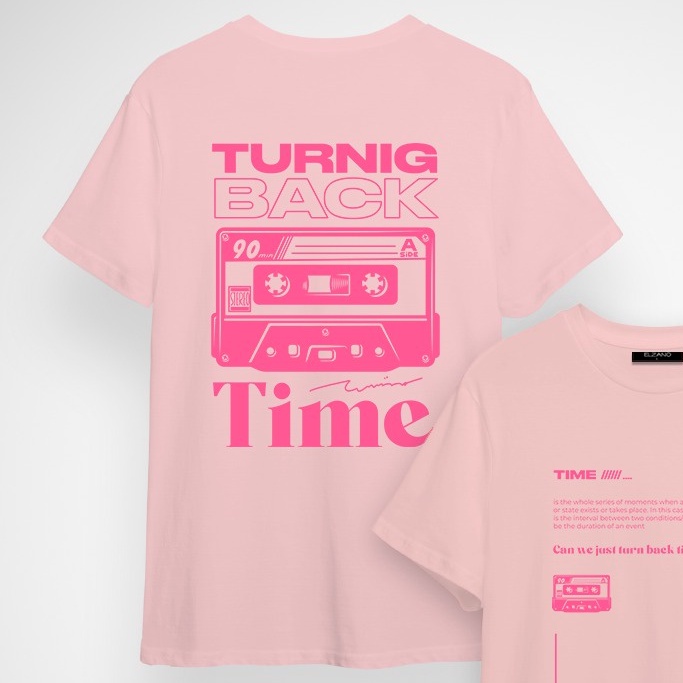 Public - Turn Back Time T-Shirt - T-Shirt Distro Kekinian