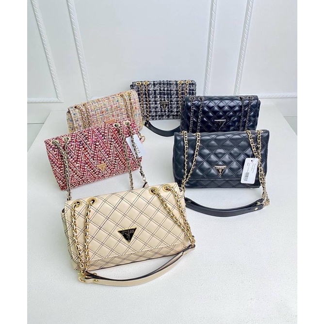 Tas Kulit Selempang Bahu Wanita GS Leather Cessily Crossbody Slingbag Premium Import Hitam Black Put