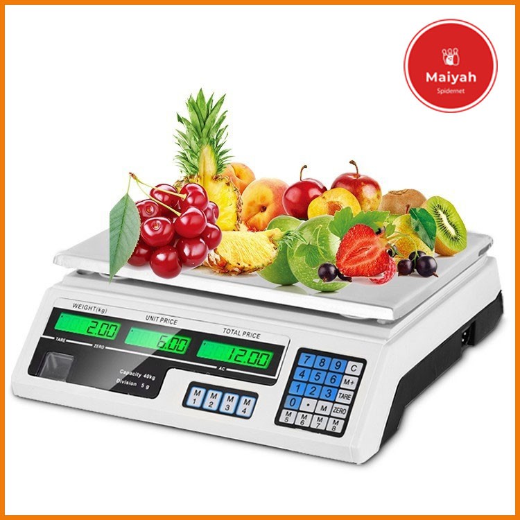 timbangan buah digital 40 kg 40kg besar Barang Sayur harga tibangan sayuran buahan Berkualitas