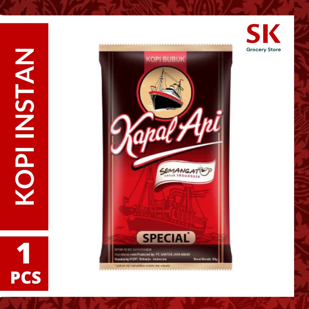 

[Harga Grosir] Kopi Kapal Api Special Kopi Bubuk Murni 65gr x 1pcs