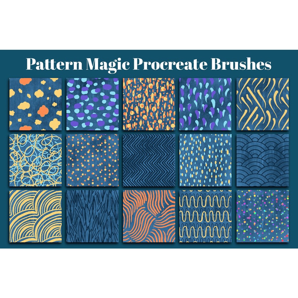 Procreate Brush - 50 Pattern Magic Procreate Brushes