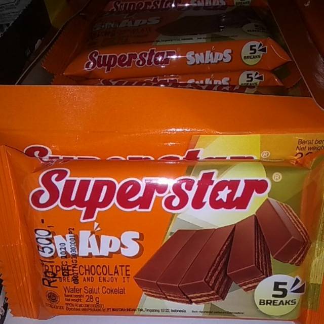 

Superstar snaps triple chocolate 28gr