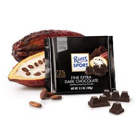 

Ritter Sport Fine Extra Dark Chocolate 73% Fine Cocoa Ecuador Cokelat