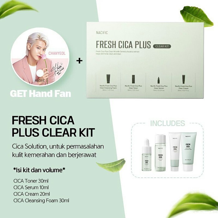 NACIFIC FRESH CICA PLUS CLEAR KIT STARTER KIT SKINCARE KOREA EXP 2023-08-05