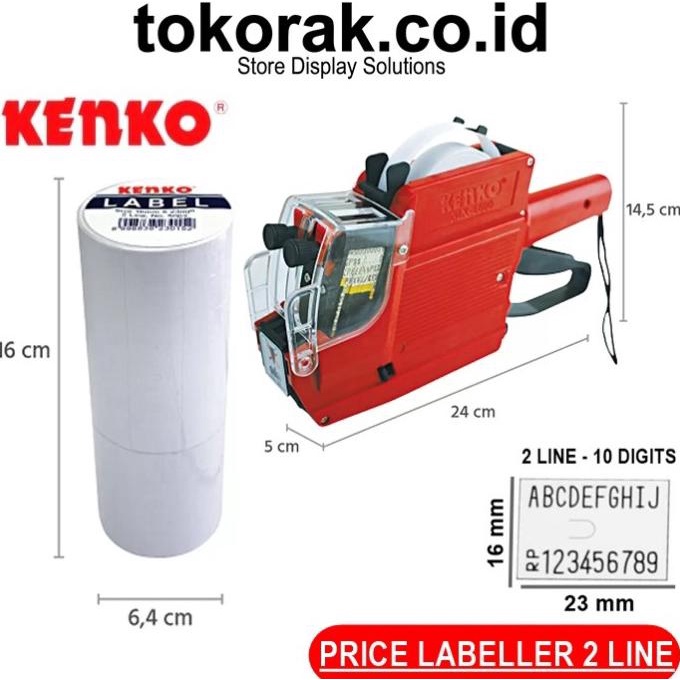 

Paket Mesin Labeller Mx-6600A 2 Line Kenko + Isi Label Harga 10 Pcs