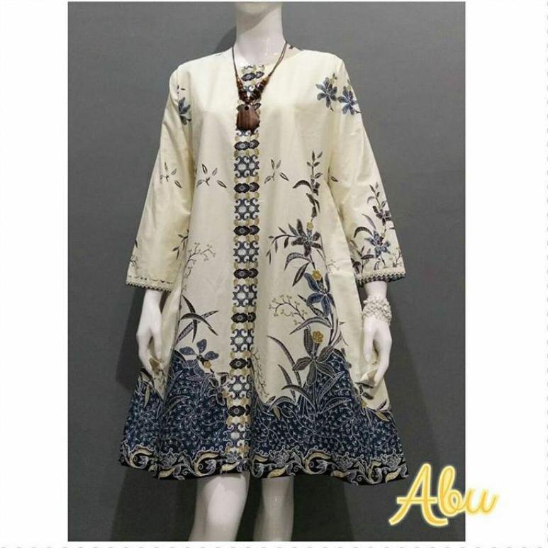Tunik Batik Wanita2022 Kekinian Atasan Batik Jumbo Ld 120 Busui Tunik –MJA.25Au22c
