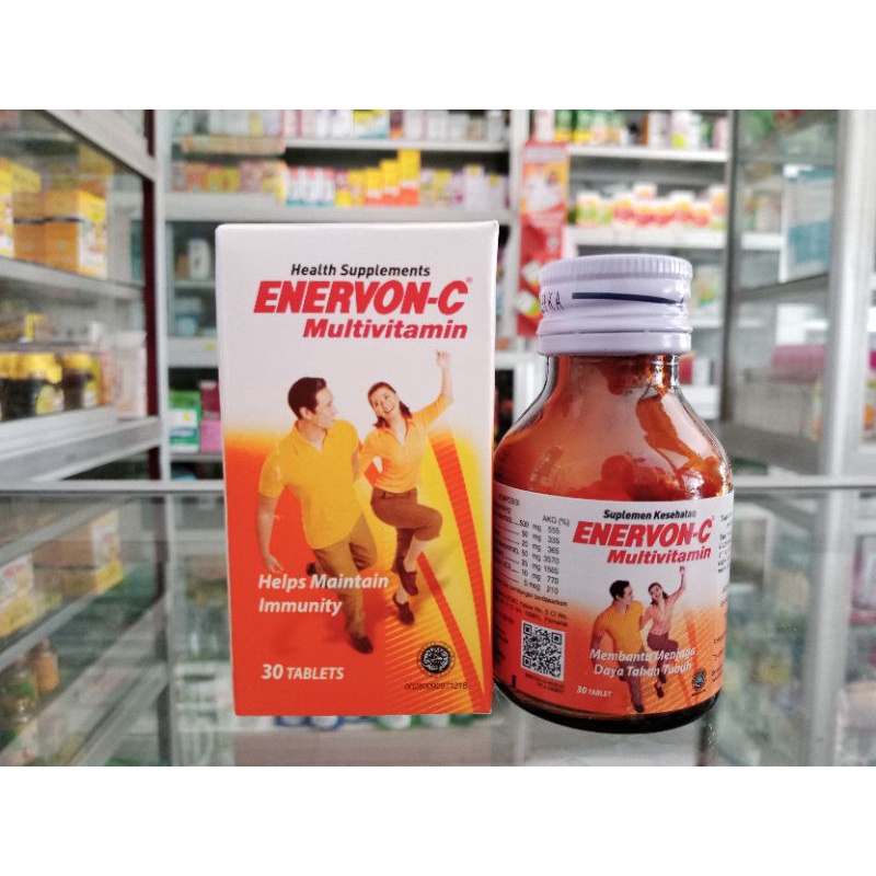 Enervon-C Botol Isi 30 Tablet | Multivitamin - ED 07/2024
