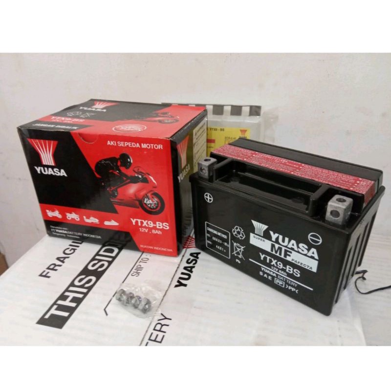 AKI MOTOR PULSAR 200NS YUASA YTX9-BS ORIGINAL AKI KERING