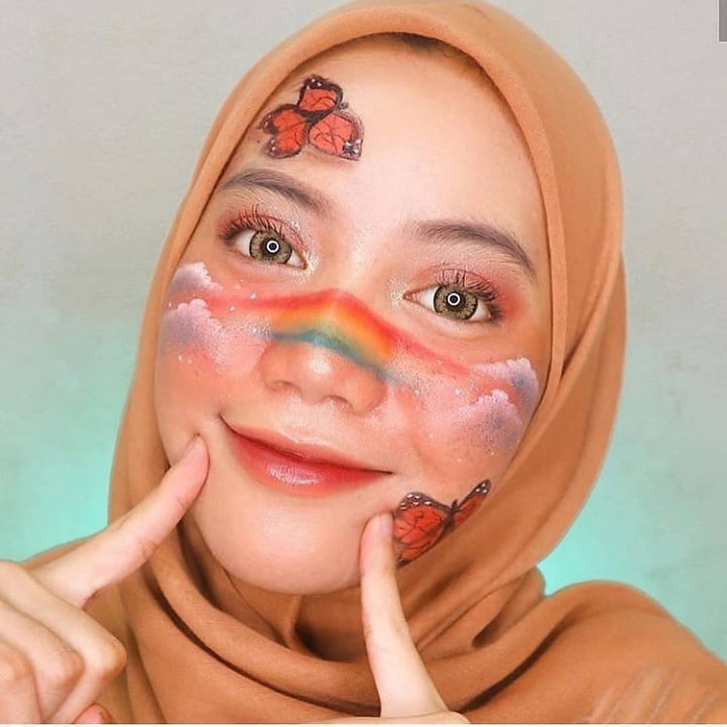 Softlens X2 K-POP DIA 16.00mm NORMAL MINUS Black Grey Brown Blue (-0.50 s/d -3.00) KPOP Lensa Kontak-3