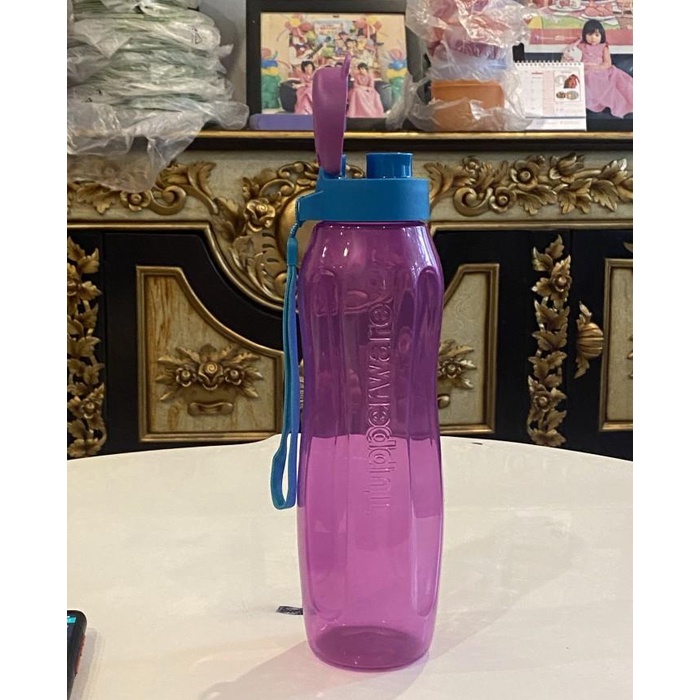 

[ BAZAR TUPPY ] TUPPERWARE Eco 1L ungu list biru [A10] TERMURAH