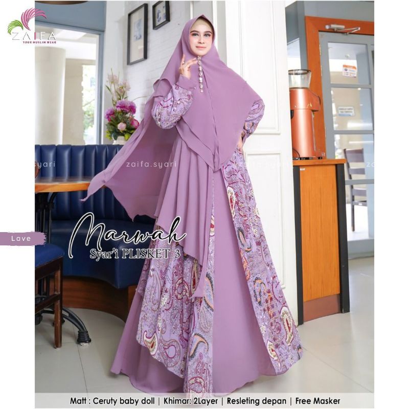 marwah syari plisket#3 zaifa