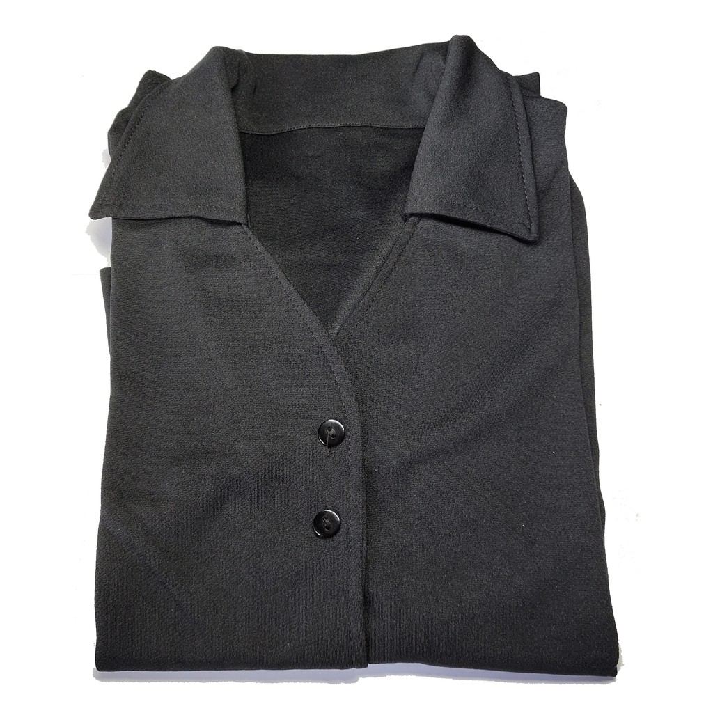 KEMEJA CAROL/ V CAROL/KEMEJA WANITA/BAHAN CREPE TEBAL-4