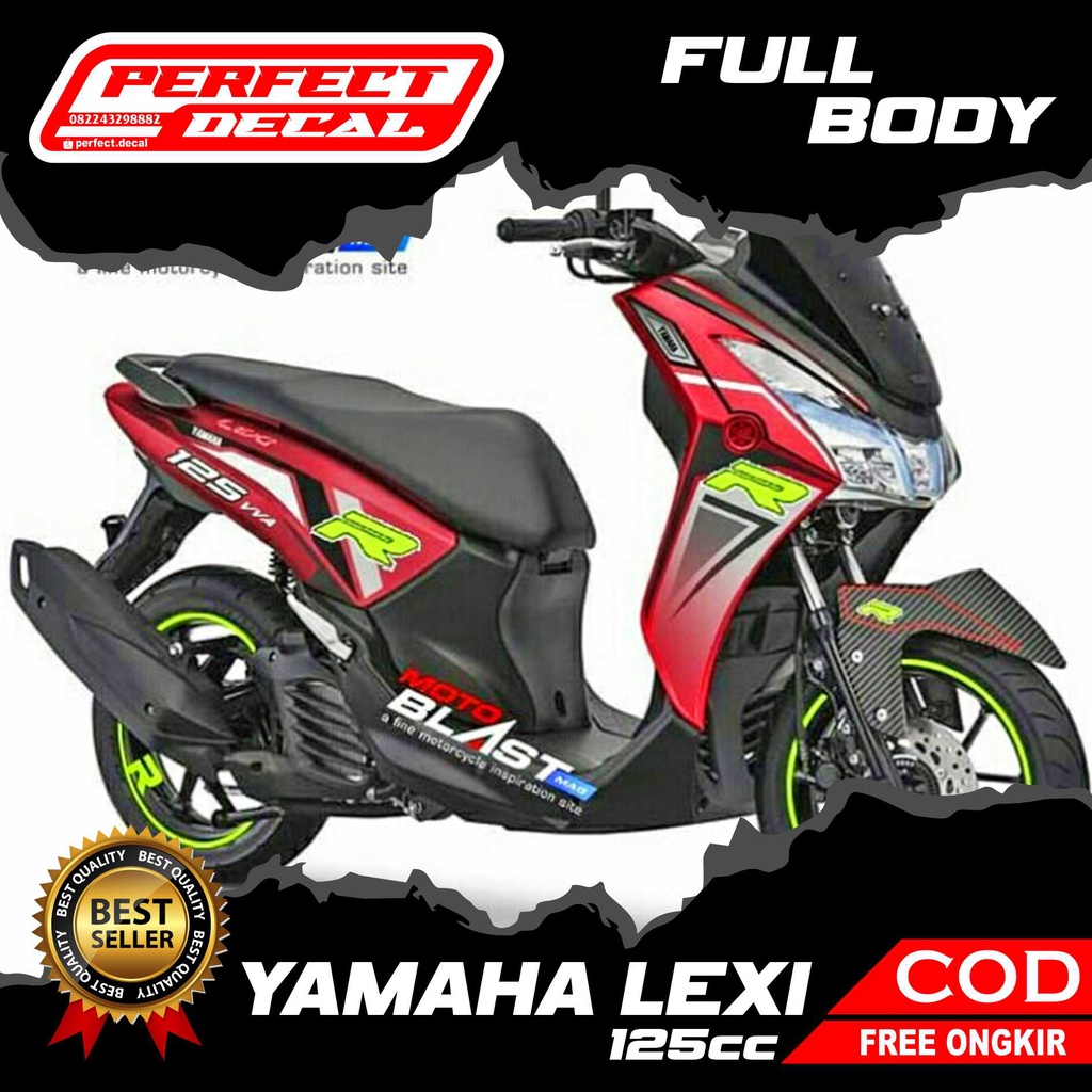 Decal Stiker Motor YAMAHA LEXI 125 / LEXI S OLD / NEW Full Body Sticker Custom Variasi