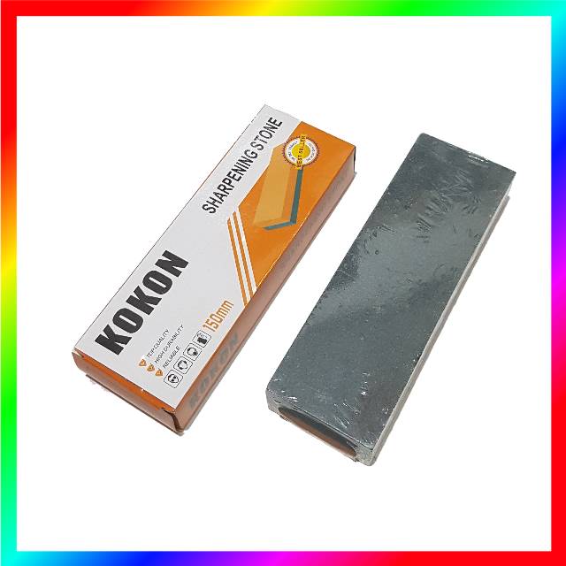 Batu asah amril KOKON kombinasi 6” inch serbaguna 150x50x25mm