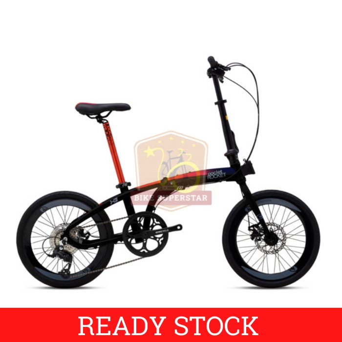 Sepeda Lipat 20 Inch WIMCYCLE Pocket Rocket X3 Hidrolik + Garansi