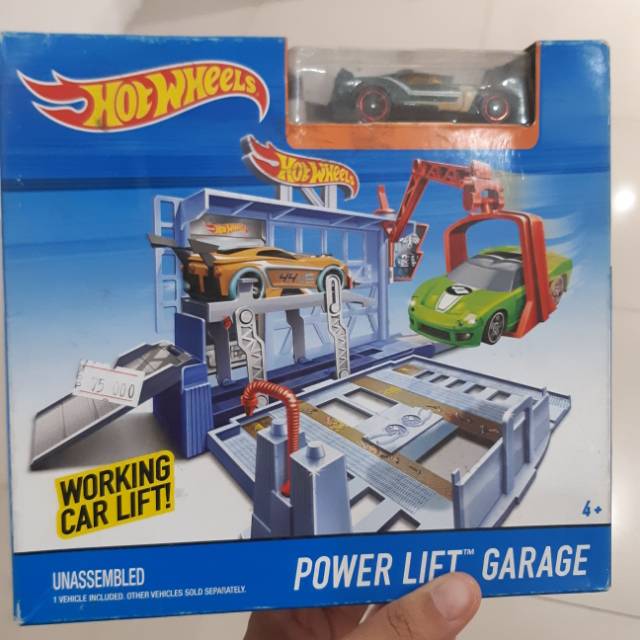 hotwheels power lift garage