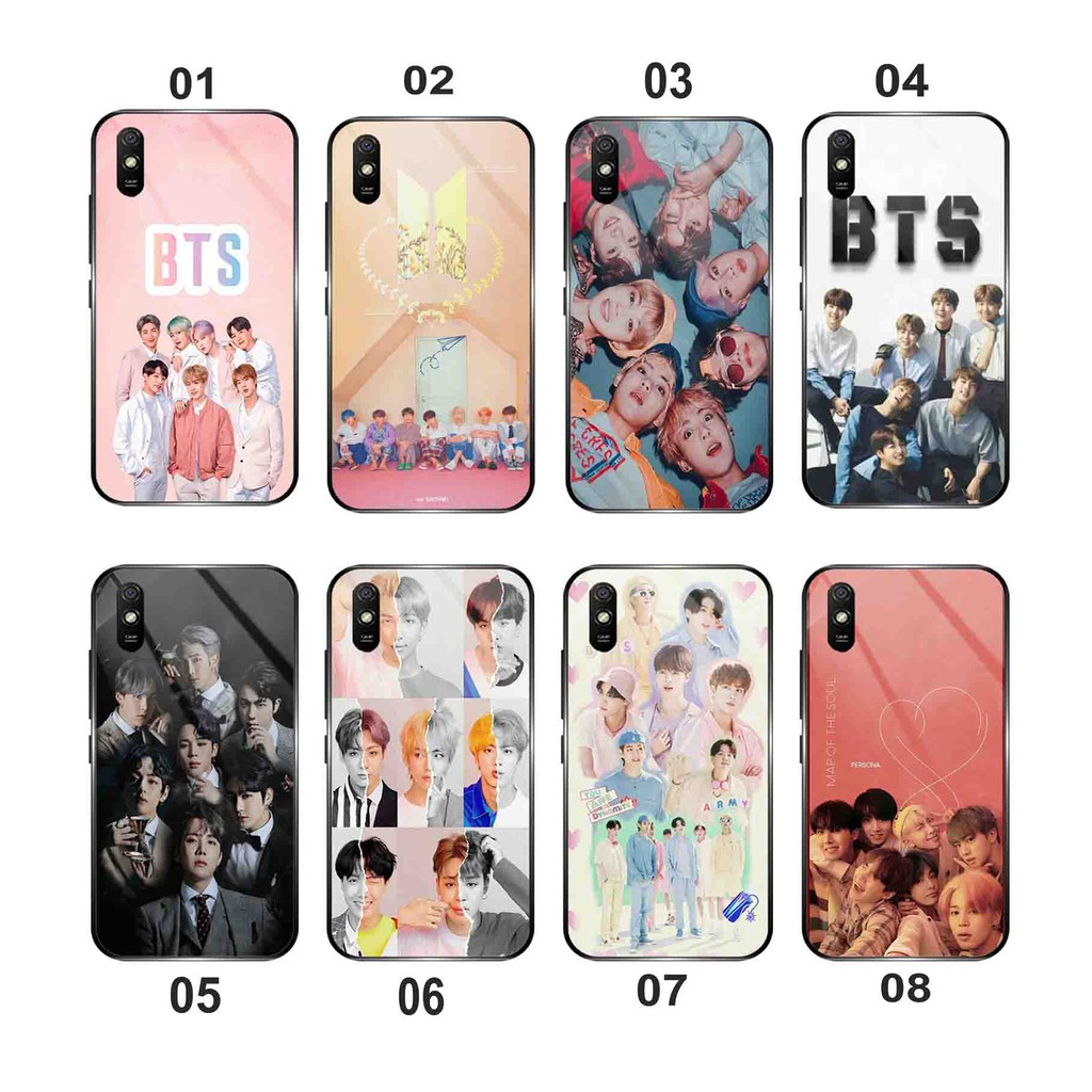 Softcase Kaca Glass [SF110] Case Redmi 9A - Cassing Hp Redmi 9A - Case Handphone Redmi 9A - Case Hp