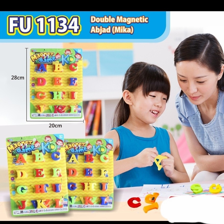 MAINAN EDUKASI TERBARU ABJAD MAGNET MAINAN MAGNET KULKAS