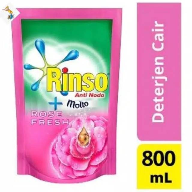 Rinso Molto Pink Dan Rinso Classic Fresh Cair 800 Ml 