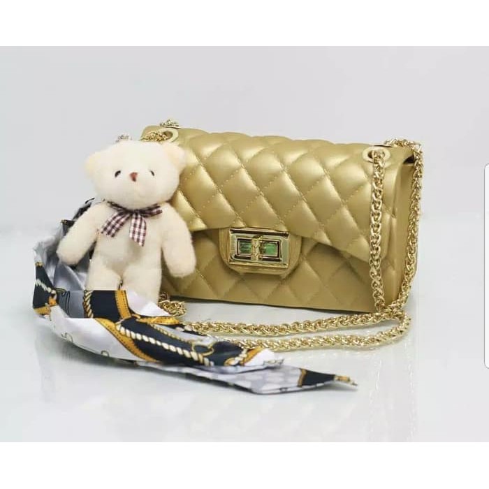 GROSIR 0551 Tas Chanel Chevron Clasic Mini TAS SELEMPANG