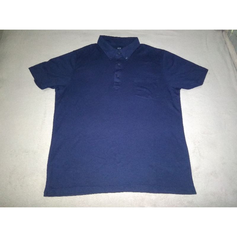 Kaos Polo UNIQLO / Kaos Polo ORIGINAL SECOND BRANDED UNIQLO / Size XXL Navy