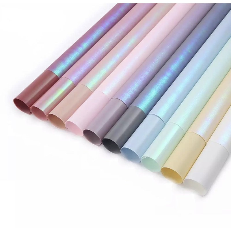 

[20LEMBAR] Flower Wrapping Paper kilap/Kertas Pembungkus Bunga/Kertas Buket Bunga Cellophane Florist