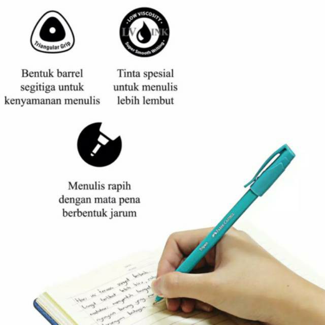 

RB Pulpen Tripen Faber Castell Black Ink (Beli 1 Lusin Free 2 Pcs)