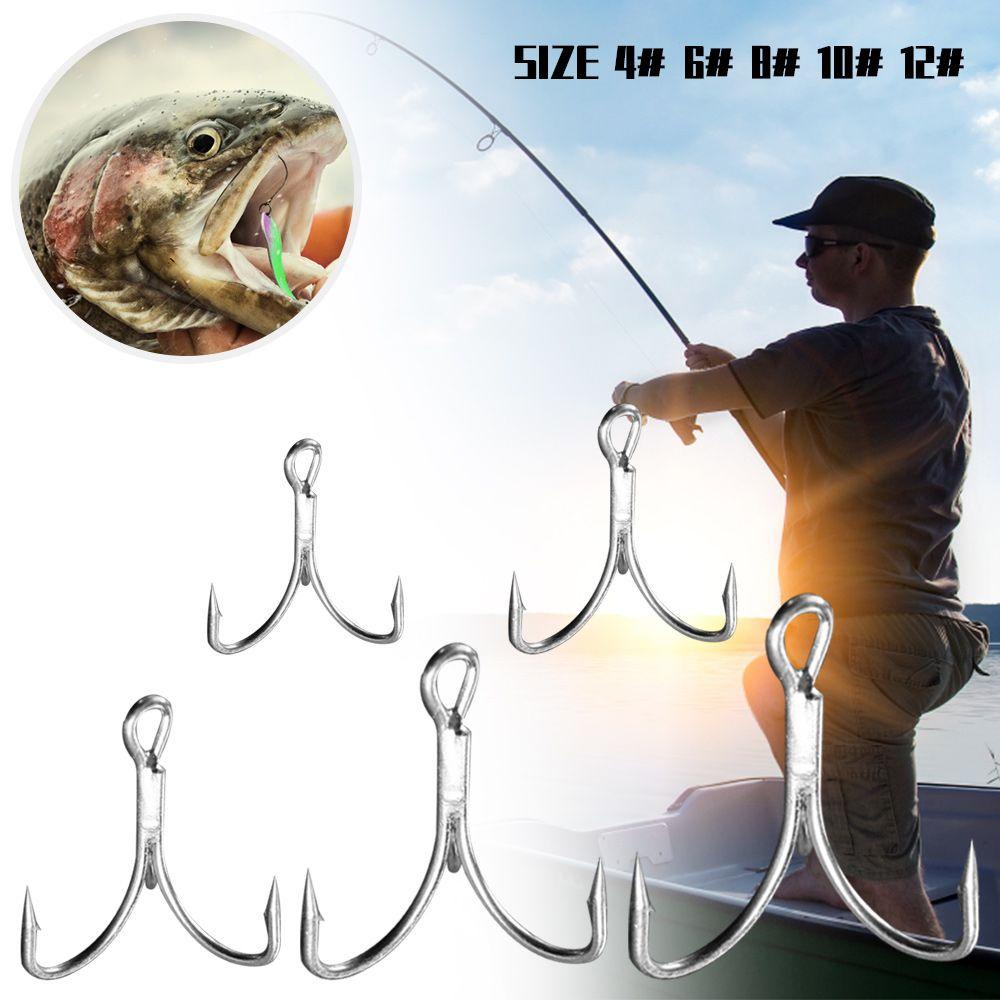 Preva 30PCS/Set Fishhooks Kait Berduri Tahan Lama Umpan Treble Jig