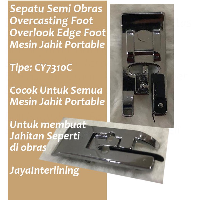 Sepatu Semi Obras Overcasting Foot Overlook Edge  Mesin Jahit Portable