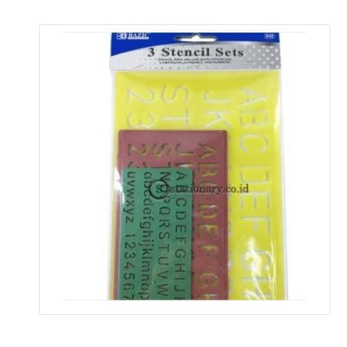 

Bazic Penggaris Huruf Stencil Set 342 (3/Set)
