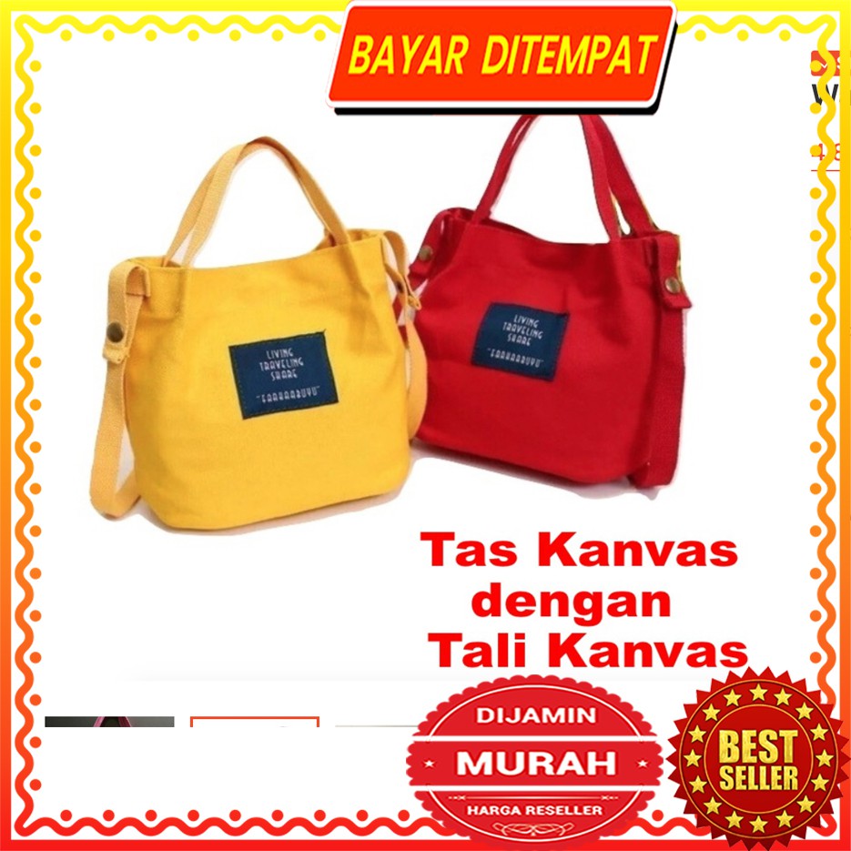 SALE WYK21 Tas Bahan Kanvas Asli dengan TALI KANVAS Impor Sale Hot TKM