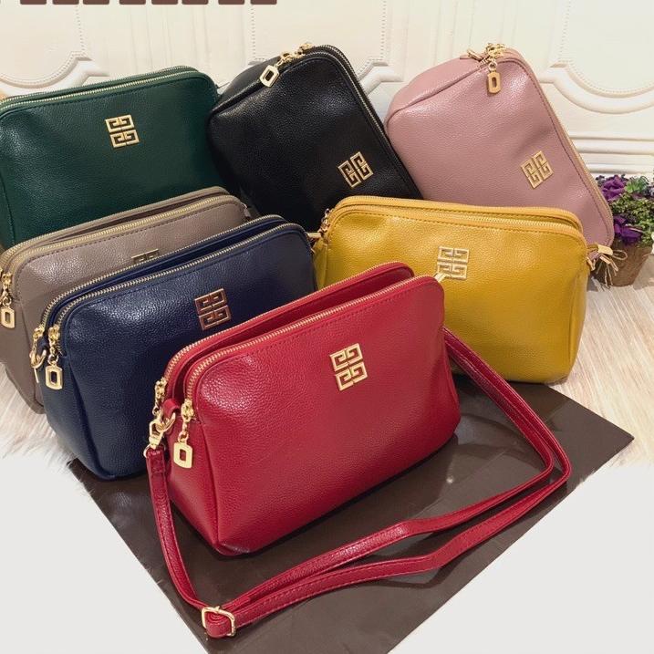 Trendy TAS SELEMPANG IMPORT GV KYLIE L 3RUANG SUPREM TAS BATAM JAMJO 