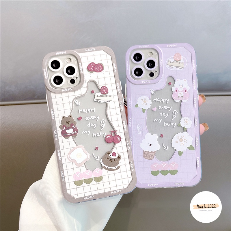 Soft Case Transparan Motif Kartun Kue Beruang Kelinci Untuk infinix Smart 6 11 Play Smart 5 Hot 10 Play 11 11 11S 10 lite