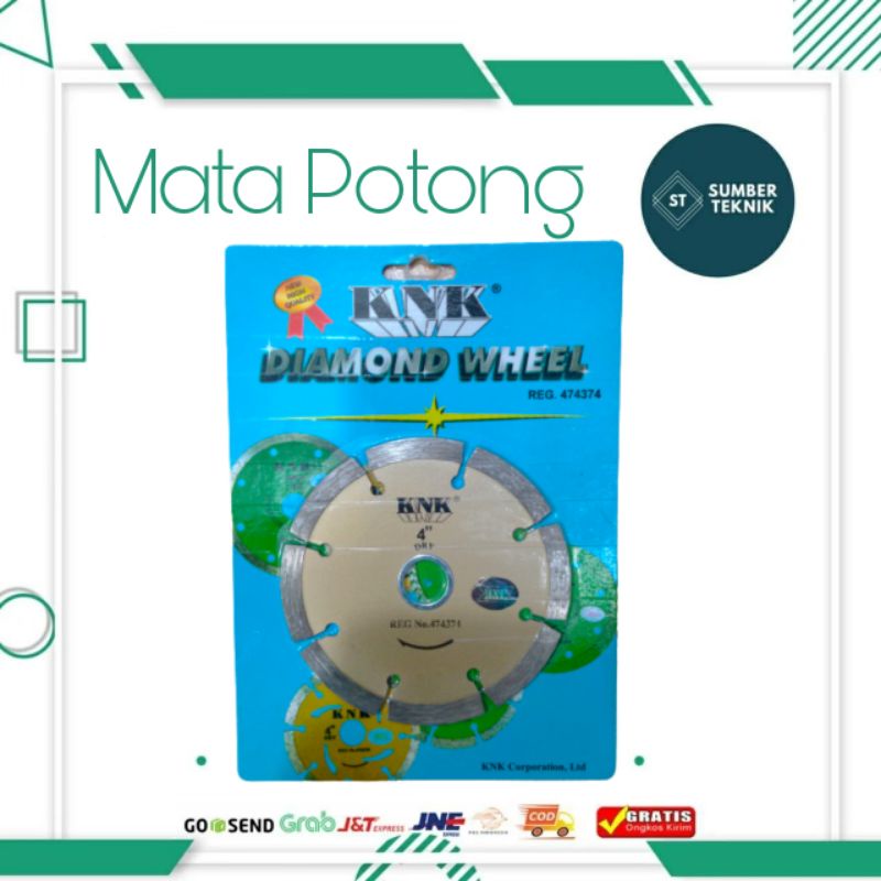 Mata Pisau Potong Keramik / Diamond Wheel 4"  KNK DRY Kering