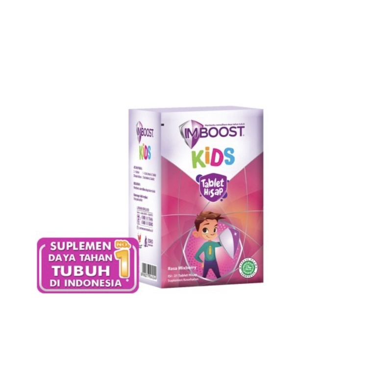 Imboost kids 21 tablet ( tablet hisap daya tahan tubuh anak )