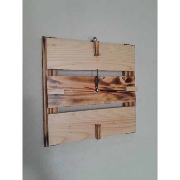 jam dinding bahan kayu jati belanda