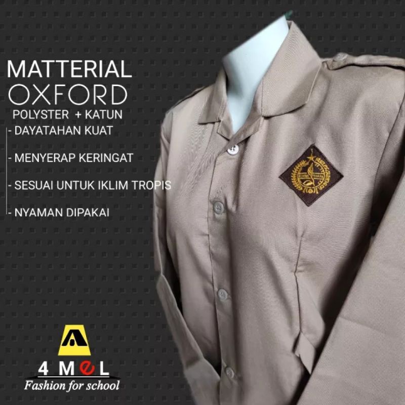 RB AMEL Baju Pramuka Kantong Bawah Seragam Sekolah.kain Oxford