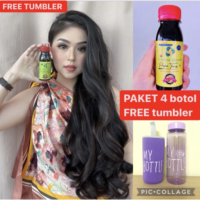 BUNDLE 4 MINYAKKEMIRIPUSPA TANG MINYAK KEMIRI PUSPATANG PUSPA TANG TIDAK DAPET TUMBLER